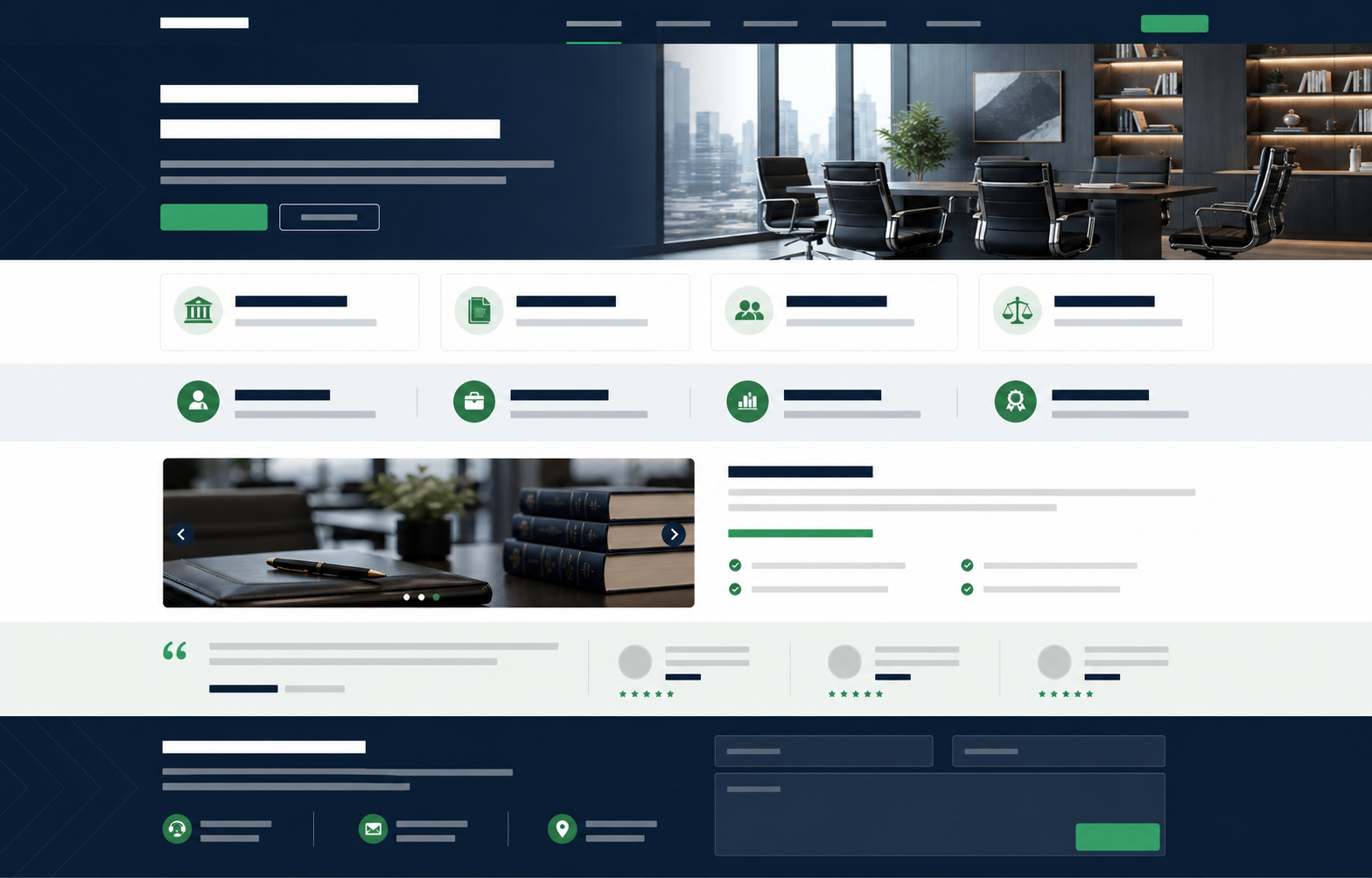 Modèle de site vitrine pour entreprise et cabinet
